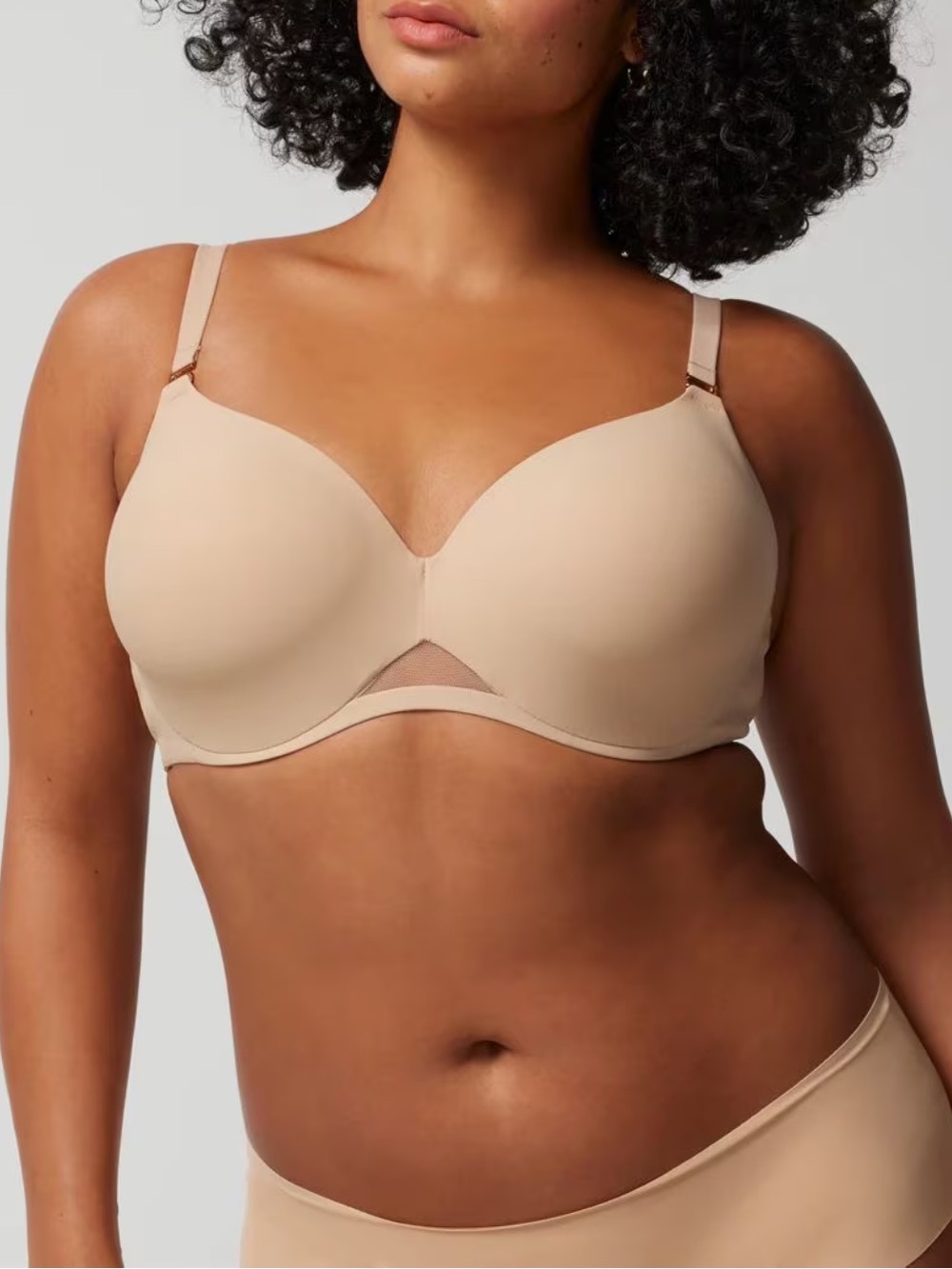 Soma Bodily Perfect Coverage Bra Underwire 38G Beige Nude Full Coverage